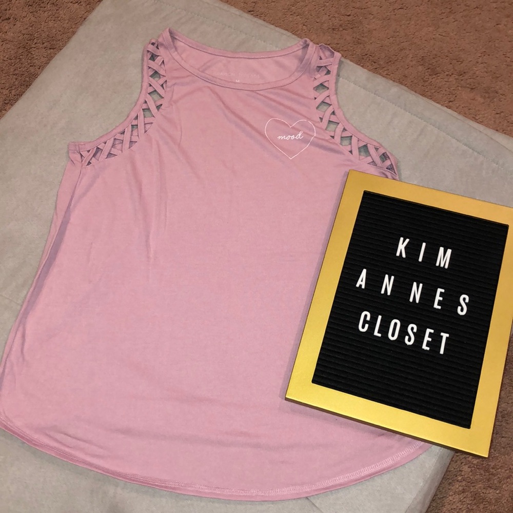 Dusty rose “Mood” sleeveless top
